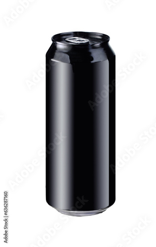 black drink can isolated