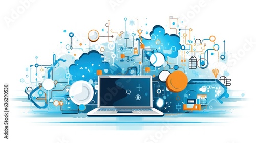 Modern IT Technology illustration