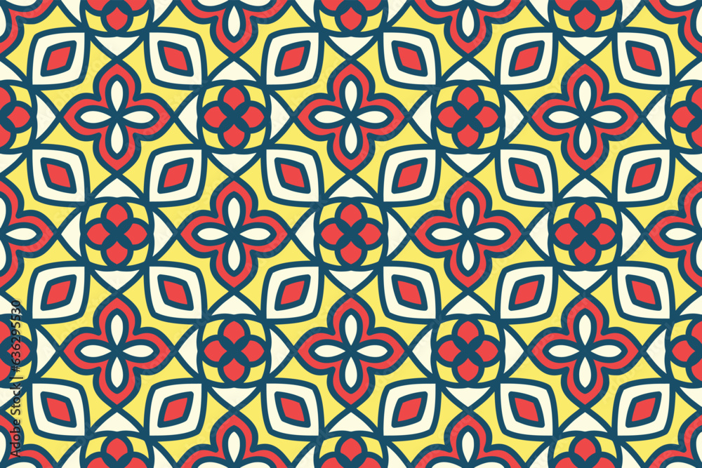 Seamless abstract geometric shape pattern