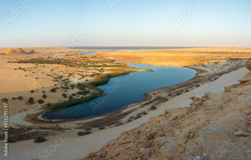 Fayoum Magic Lake is a tourist attraction photo