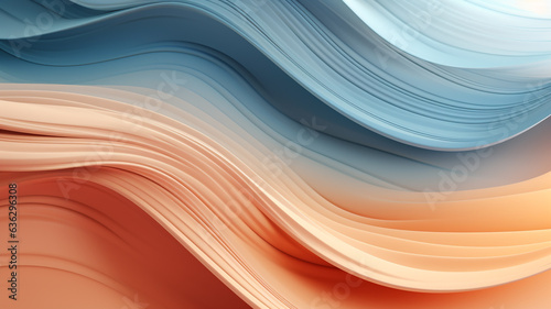 abstract of a curve layer with gradient