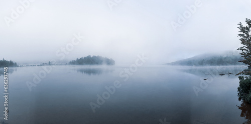 Mist - Lac Tremblant emerges from the early morning mist