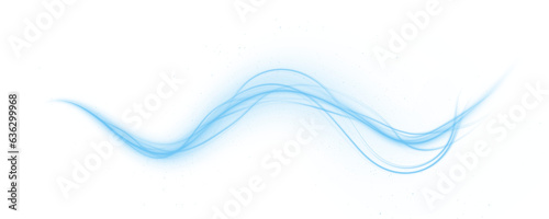 Bild auf Leinwand Luminous blue lines png of speed