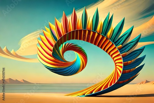 abstract background with sun