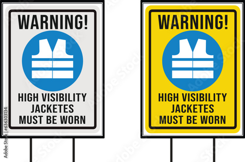Safety jackets sign (ID: 636303134)