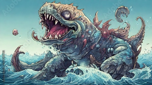 Sea Monster Background Very Creepy  © AHMAD