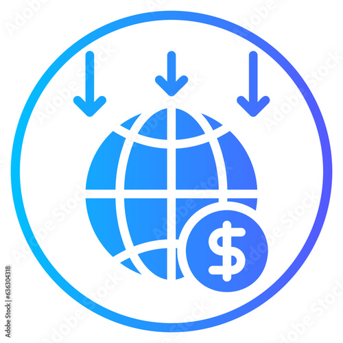 crisis gradient icon
