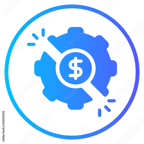 disruption gradient icon