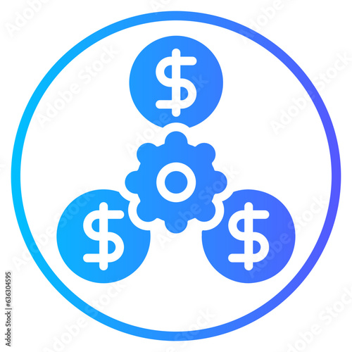 relation gradient icon