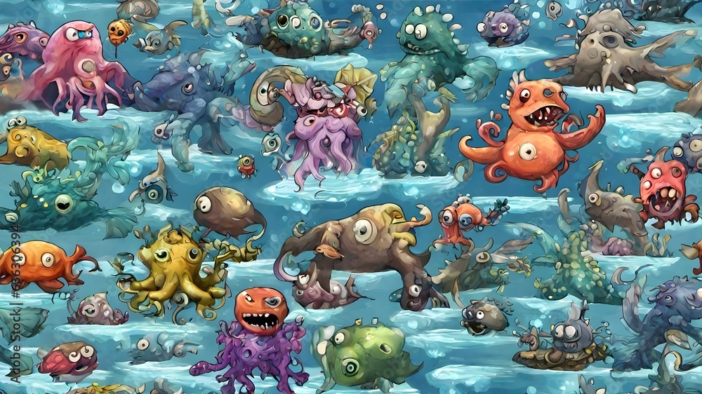 Sea Monster Background Very Creepy	
