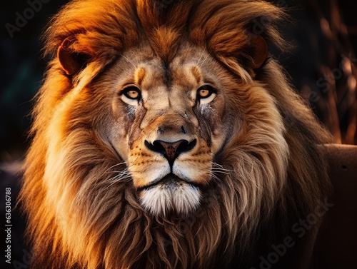 Majestic Lion in the Wild Created with Generative AI 