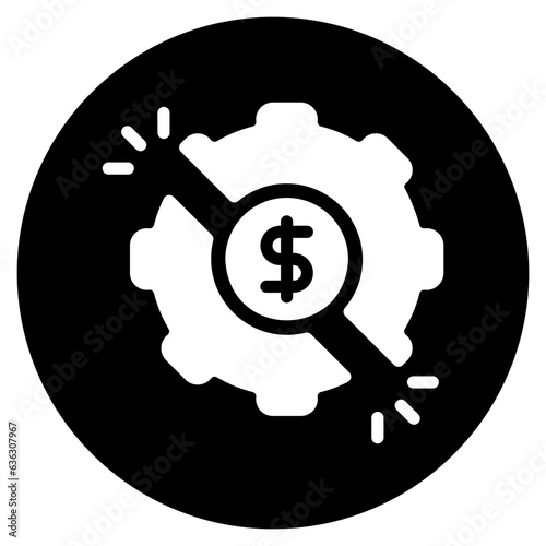 disruption glyph icon