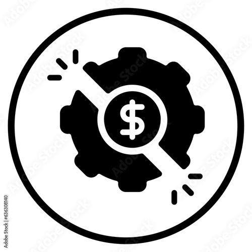 disruption glyph icon