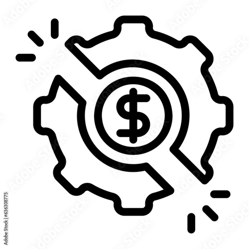 disruption line icon