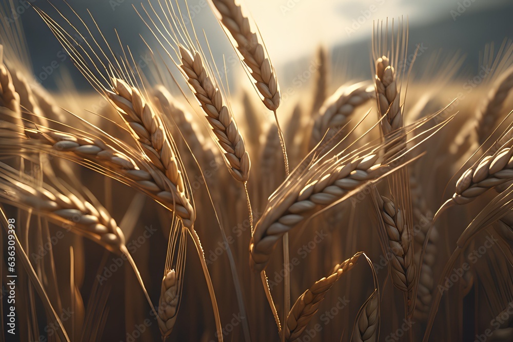 Farmland before harvesting wheat, which provides food for countless people around the world Farmland before harvesting wheat, which provides food for countless people around the world