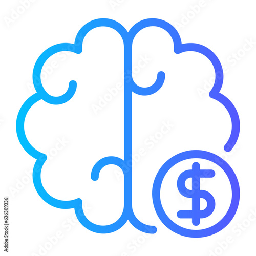 brain gradient icon