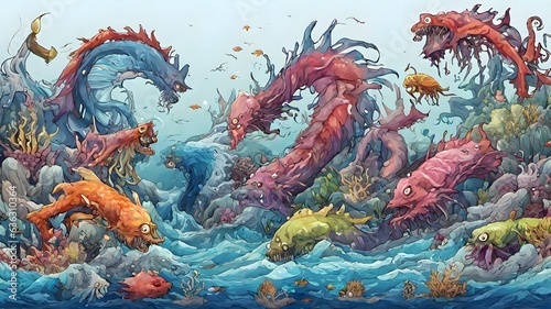 Sea Monster Background Very Creepy   © AHMAD