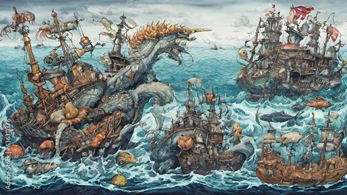 Sea Monster Background Very Creepy	
