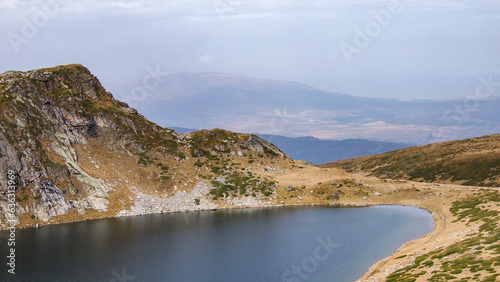 Amazing view of The Twin lake, The Seven Rila Lakes, Bulgaria