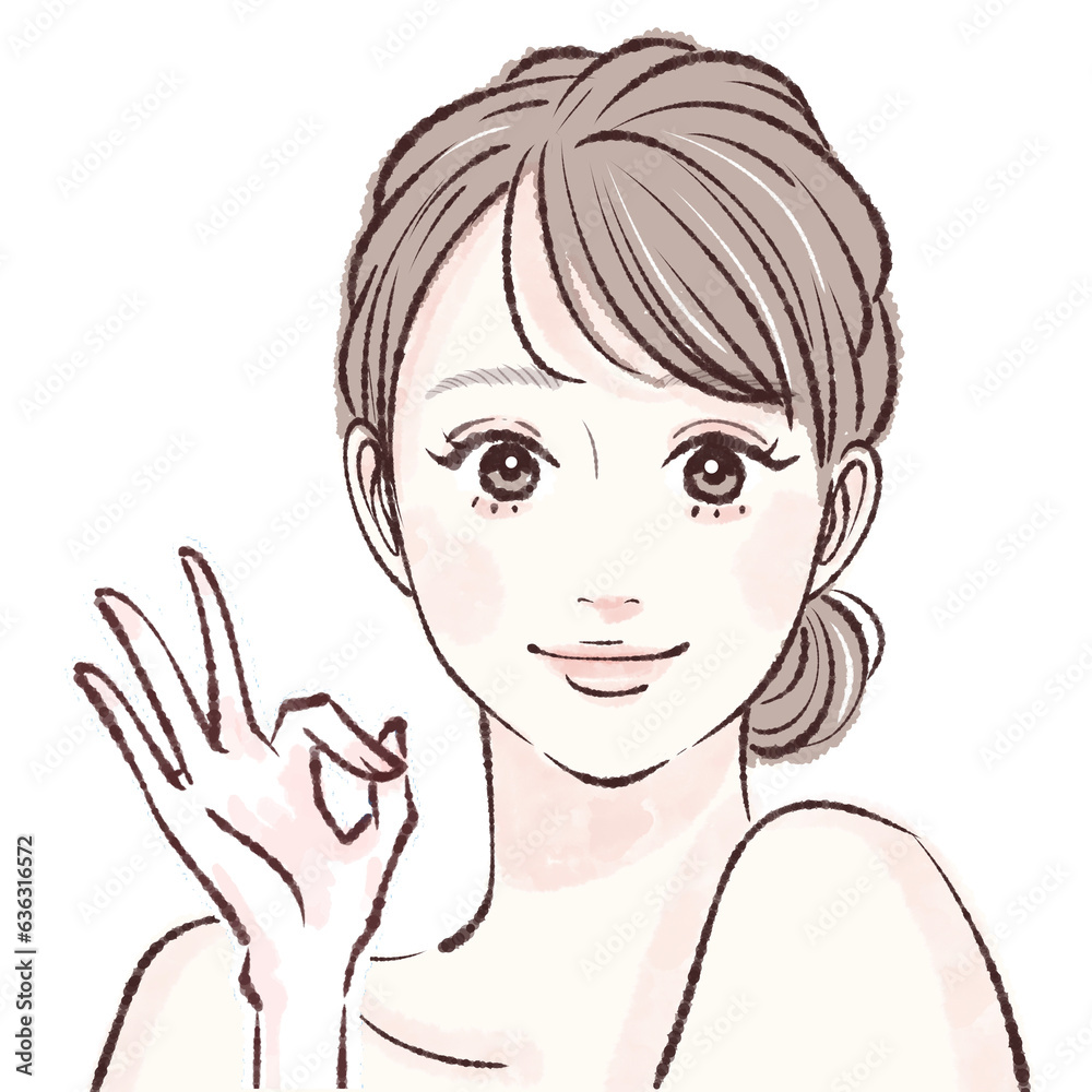 女性のイラスト素材