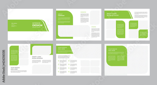 12 Page Interior Brochure Template 