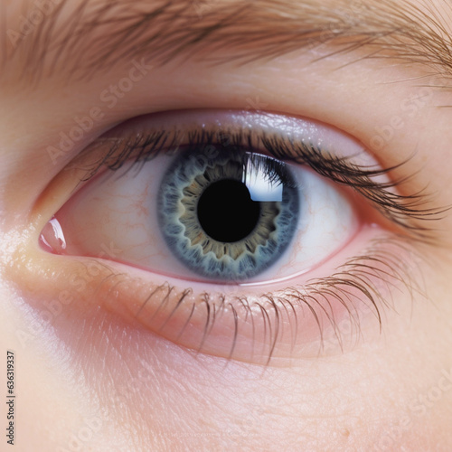 Close-up da pupila da pupila do olho photo