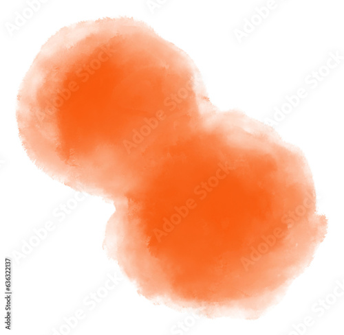Watercolor wet painting colour blending elements dots  stroke circle sphere background illustration