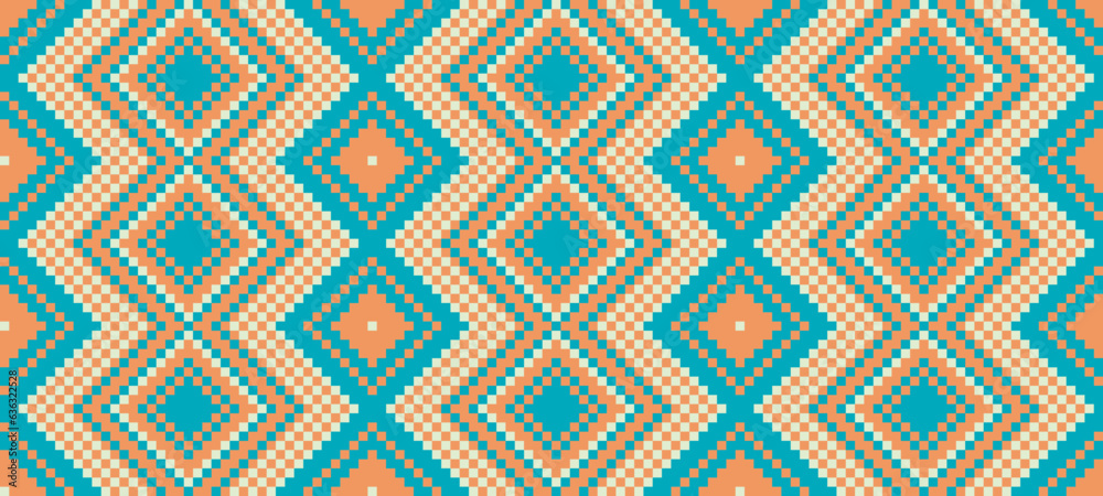 seamless traditional woven pattern called Anyaman