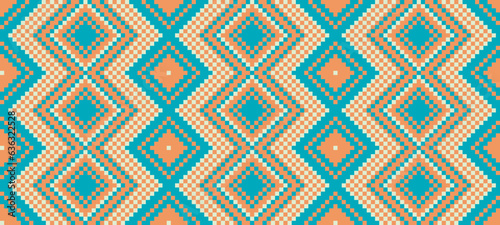 seamless traditional woven pattern called Anyaman photo