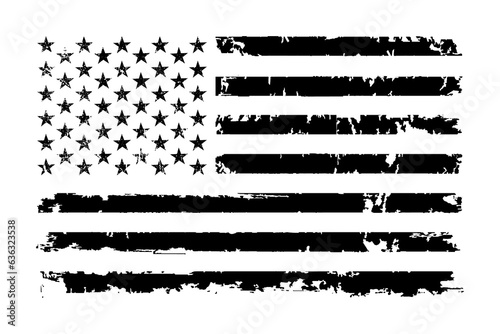 Fotografie, Tablou American Distressed Flag