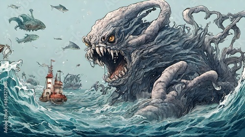 Sea Monster Background Very Creepy