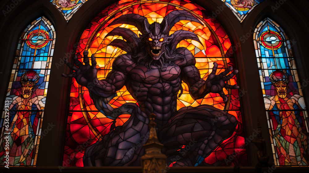 Obraz premium Ancient Dark God Baphomet