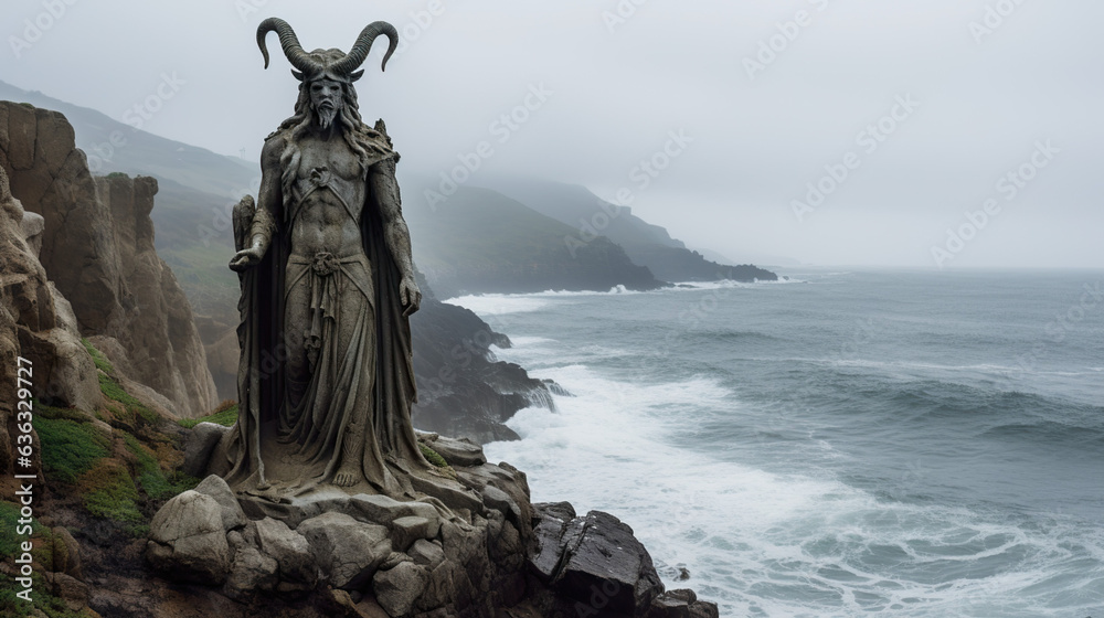 Obraz premium Ancient Dark God Baphomet