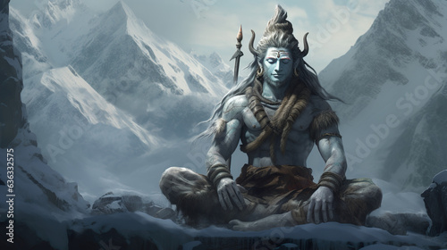 Ancient Hindu God Shiva