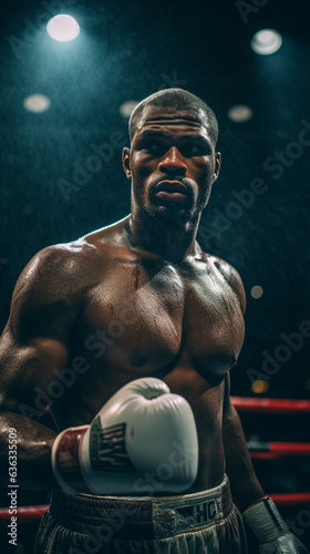 In the Heart of the Ring: The Boxer's Rhapsody, Generative AI © Adolfo Perez Design