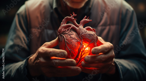 artificial heart in hand generative ai