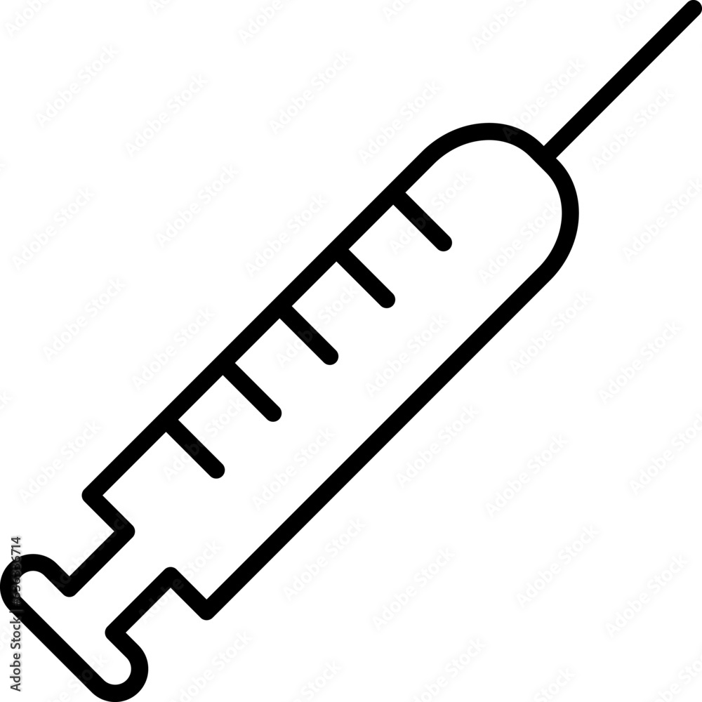 Syringe Vector Line Sign for Adverts. Suitable for books, stores, shops. Editable stroke in minimalistic outline style. Symbol for design Syringe Vector Line Sign for Adverts. Suitable for books, stores, shops. Editable stroke in minimalistic outline style. Symbol for design