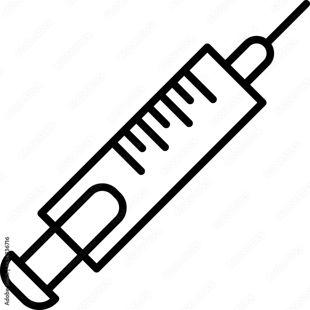 Syringe Vector Line Sign for Advertisement. Suitable for books, stores, shops. Editable stroke in minimalistic outline style. Symbol for design Syringe Vector Line Sign for Advertisement. Suitable for books, stores, shops. Editable stroke in minimalistic outline style. Symbol for design