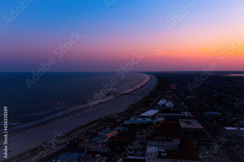 Sunset over the Beach In Ocean City, New Jersey