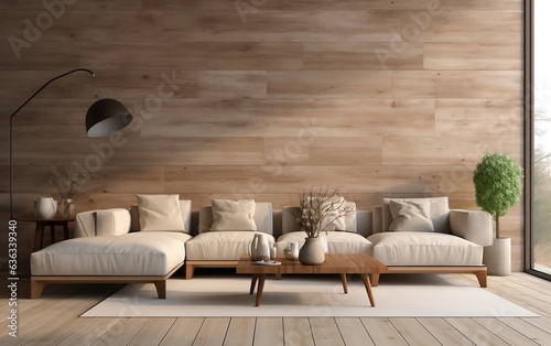 Interior Design for the Living Room. Generative AI