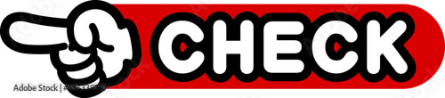指差しマーク（CHECK・チェック）