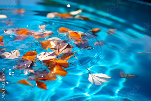 pool cleaning from leaves generative ai