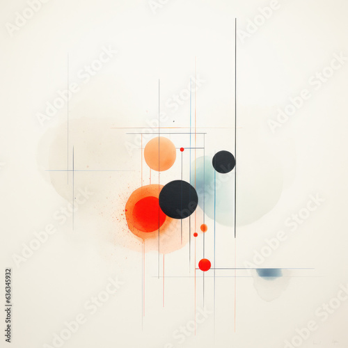 Beautiful abstract painting illustration (AI Generated) 