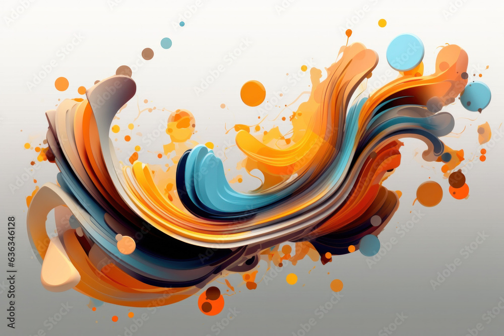 Beautiful abstract painting illustration (AI Generated) Beautiful abstract painting illustration (AI Generated)