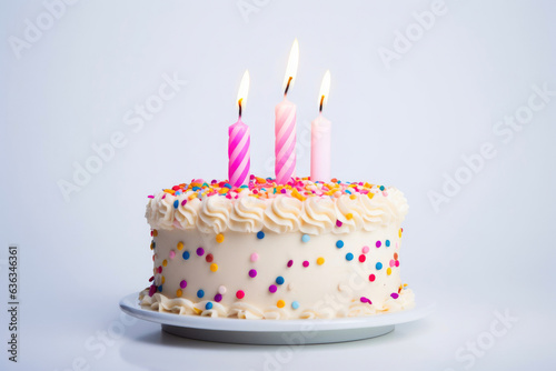 Celebratory Birthday Dessert with Candle