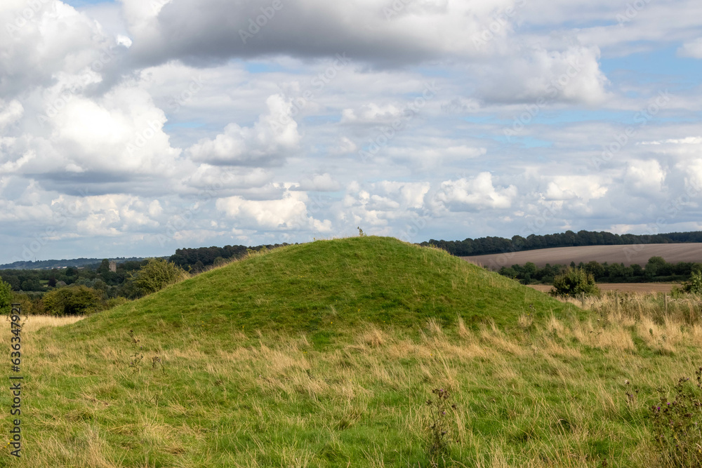 Barrows in the Wiltshire Countryside