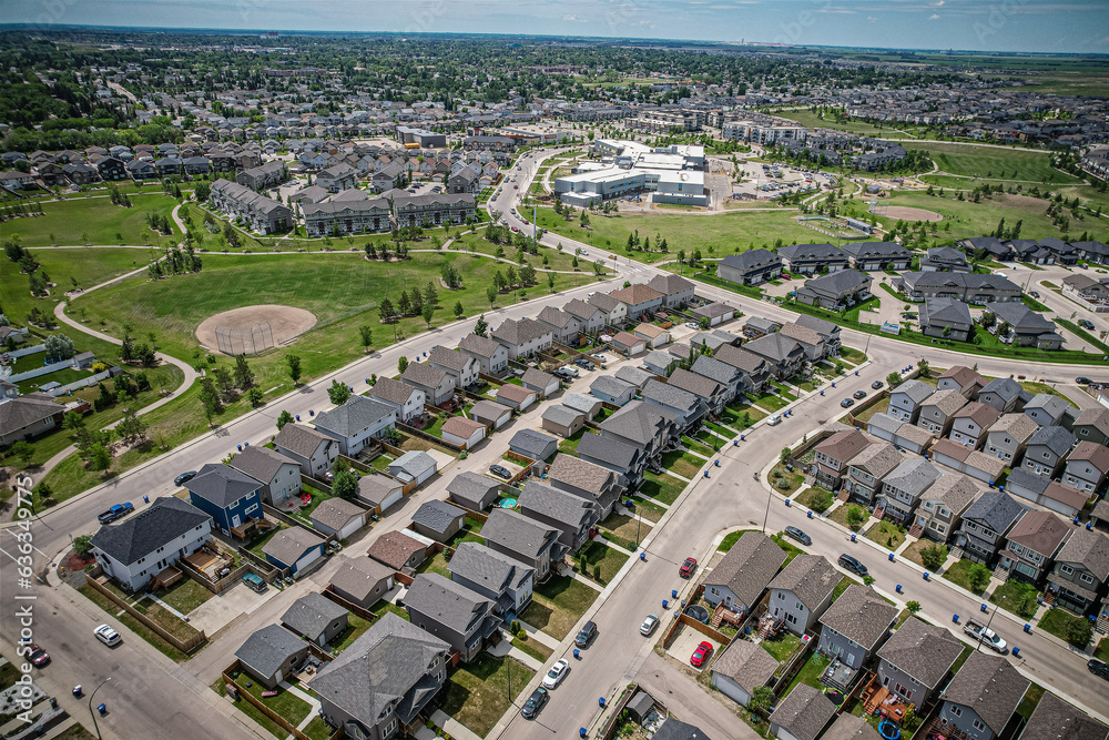 Hampton Village Aerial in Saskatoon