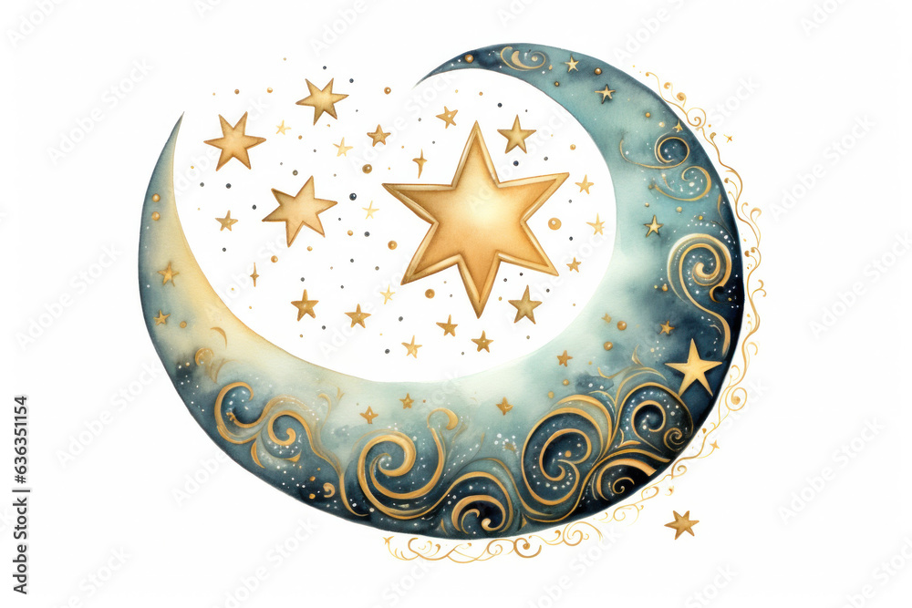 Moon illustration (AI Generated) 