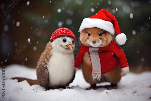 Funny Christmas animals