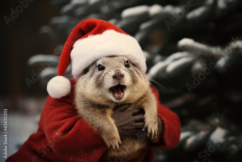 Funny Christmas animals © Veniamin Kraskov